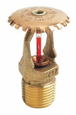 1/2" Quick Response 200F K5.6 Upright Sprinkler Head Brass FireLock V2704