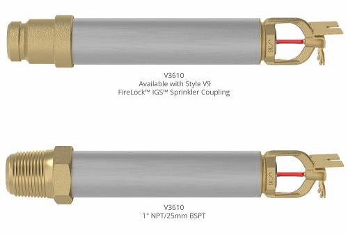 1" Quick Response Dry 155F K5.6 Horizontal Sidewall Sprinkler 18" Slv and Skt FireLock V3610