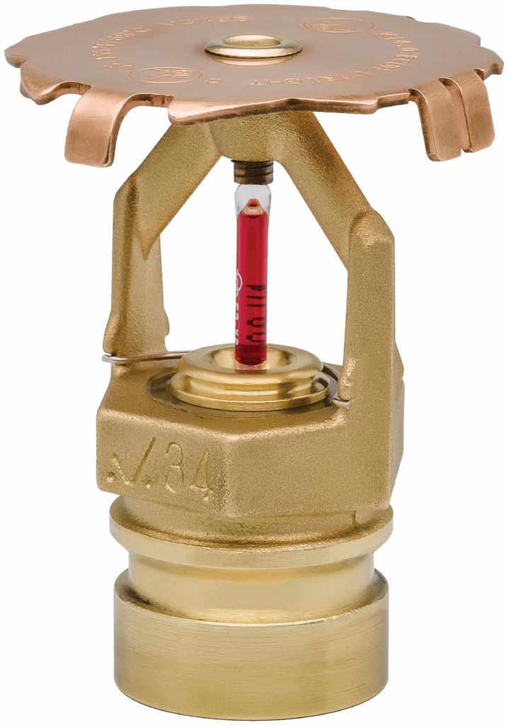 3/4" Standard Response ECOH K14 200F Upright Brass Sprinkler FireLock V3425