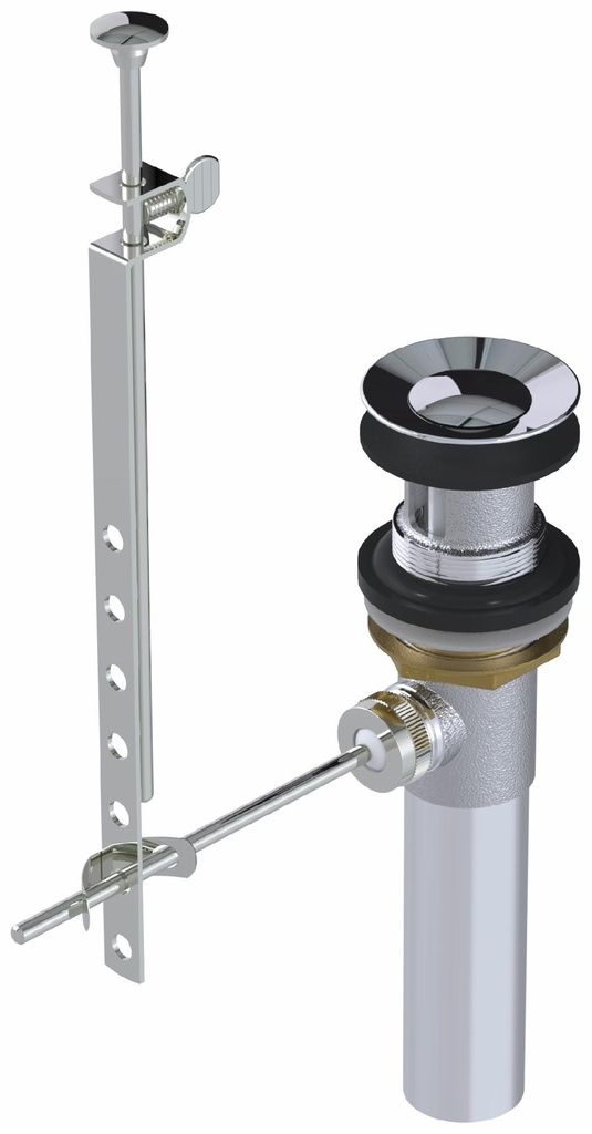 3-Piece Mechanical Pop-Up Bathroom Sink Drain with Overflow