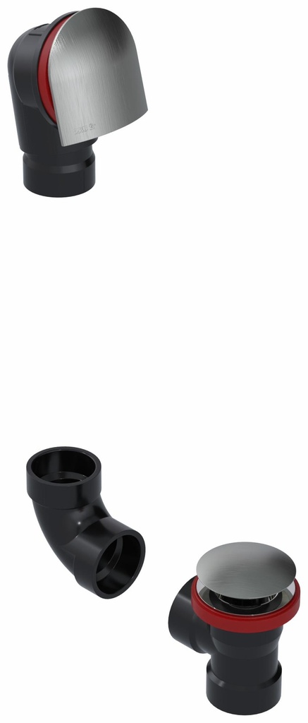 Clicker ABS Direct Drain Waste & Overflow Kit