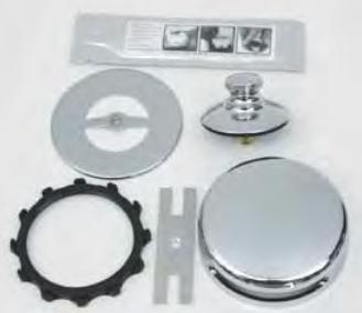 Universal NuFit Innovator Push-Pull Waste & Overflow Trim Kit w/Grid Strainer