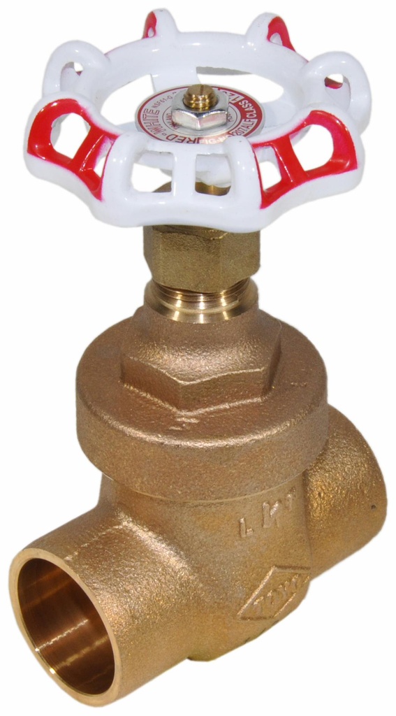 001-90520 RED-WHITE 207A-LF 3/4 CL125 BRZ-LF CXC OB NRS GATE NSF-61G