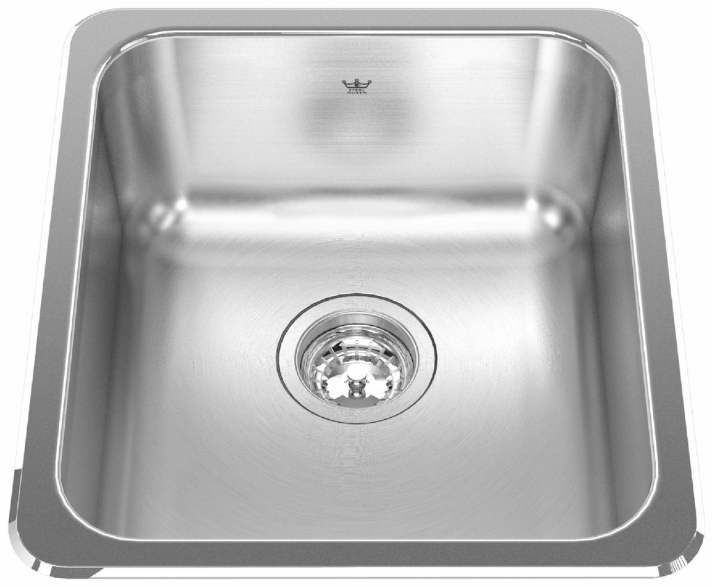 Steel Queen 16-1/8" 1 Bowl Drop-In Bar/Prep Sink