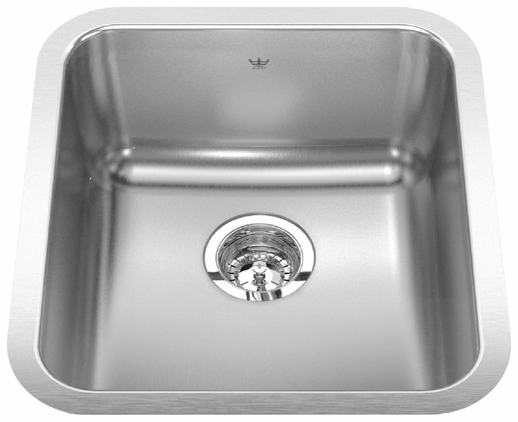 Steel Queen 16-3/4" 1 Bowl Undermount Kitchen Sink
