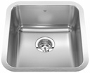 Steel Queen 16-3/4" 1 Bowl Undermount Kitchen Sink