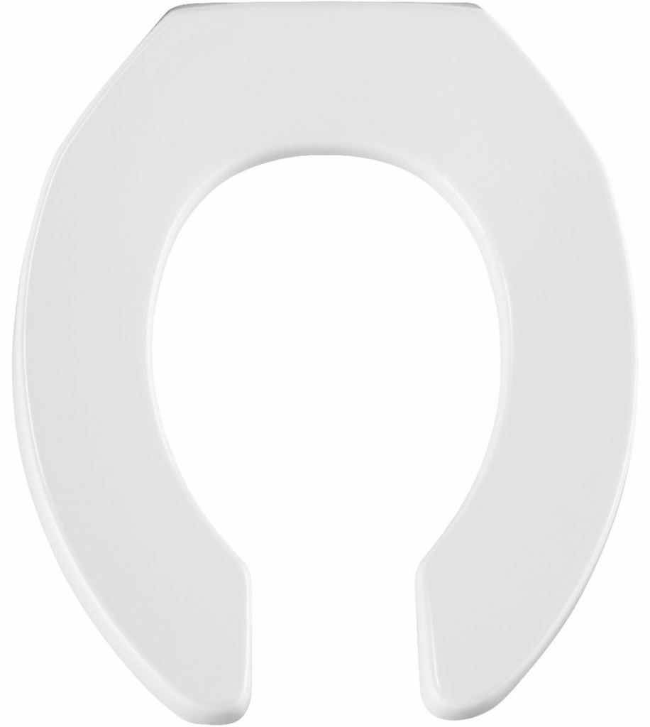 Round Plastic Commercial Open Front Less Cover Toilet Seat