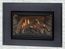 30" Traditional Natural Gas Fireplace Insert with Log Burner 24 000 BTU