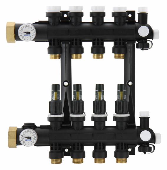 EP Heating Manifold Assembly with Flow Meter, 8-loop