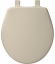 Round Easy-Clean Plastic Toilet Seat with Cover