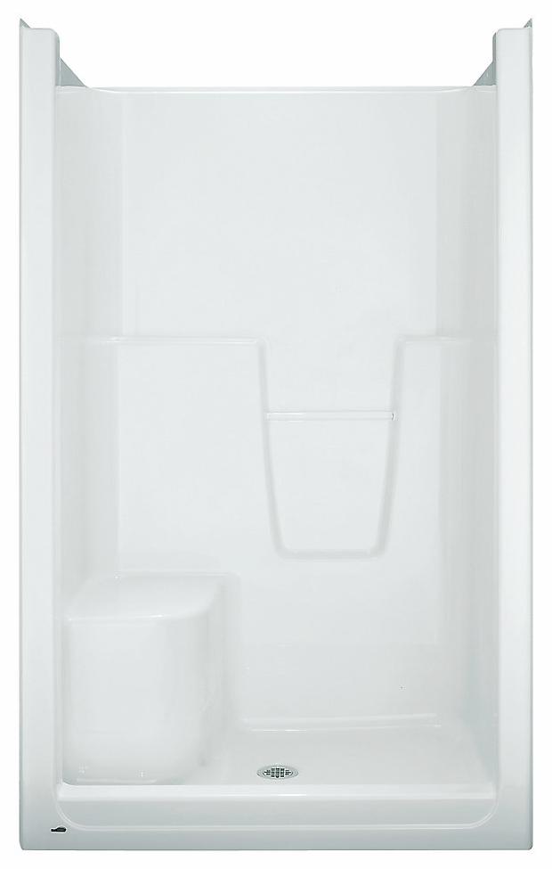 Bathcove 48" x 36" Center Drain Shower Stall with LH Seat