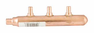 3 BR PEX MANIFOLD 3/4"X 1/2"CLOSED"