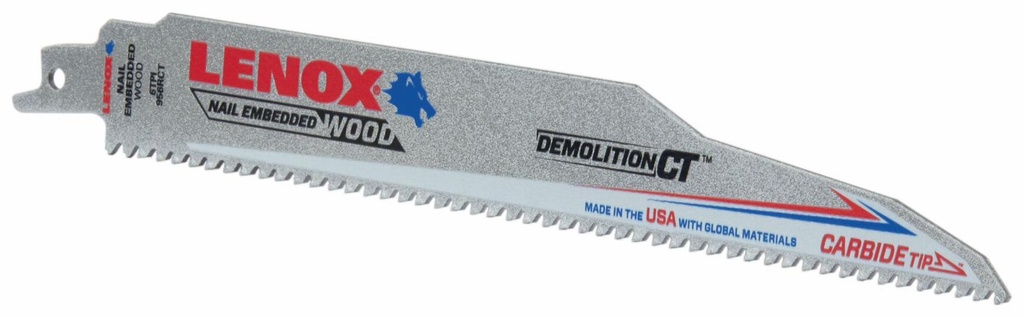 9" x 1" Demolition CT Reciprocating Saw Blades