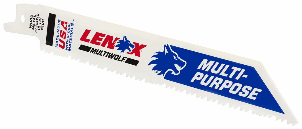 6"x3/4" 10TPI Bi-Metal General Purpose Recip (Each)