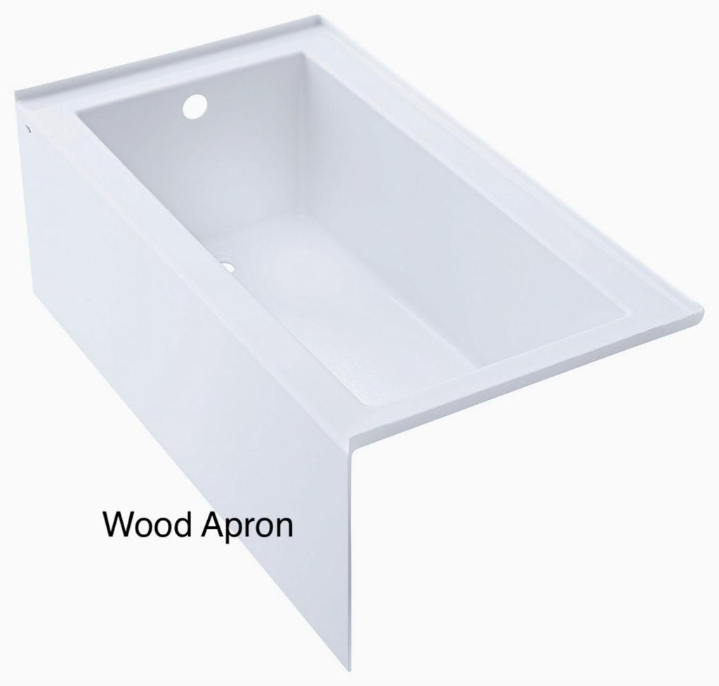 Wellbrook 60" RH Drain Alcove Tub