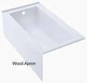 Wellbrook 60" RH Drain Alcove Tub