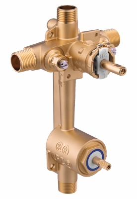 Rough-In for Posi-Temp Tub/Shower with Integrated Diverter and Stops (Copper)
