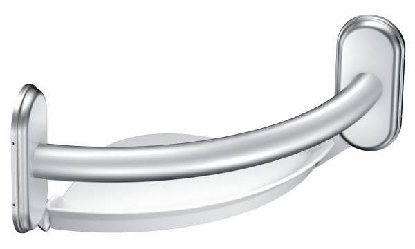 9" Grab Bar with Corner Shelf