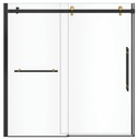 Vela 56.5-59" x 59" Sliding Tub Door with Towel Bar