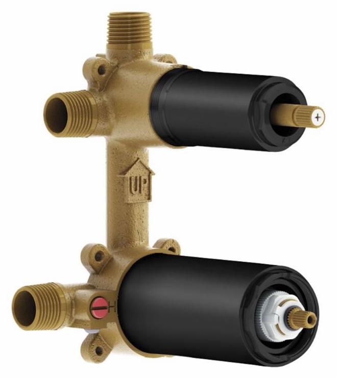 3-Way Aquatonik 1/2" Thermostatic Valve with Diverter
