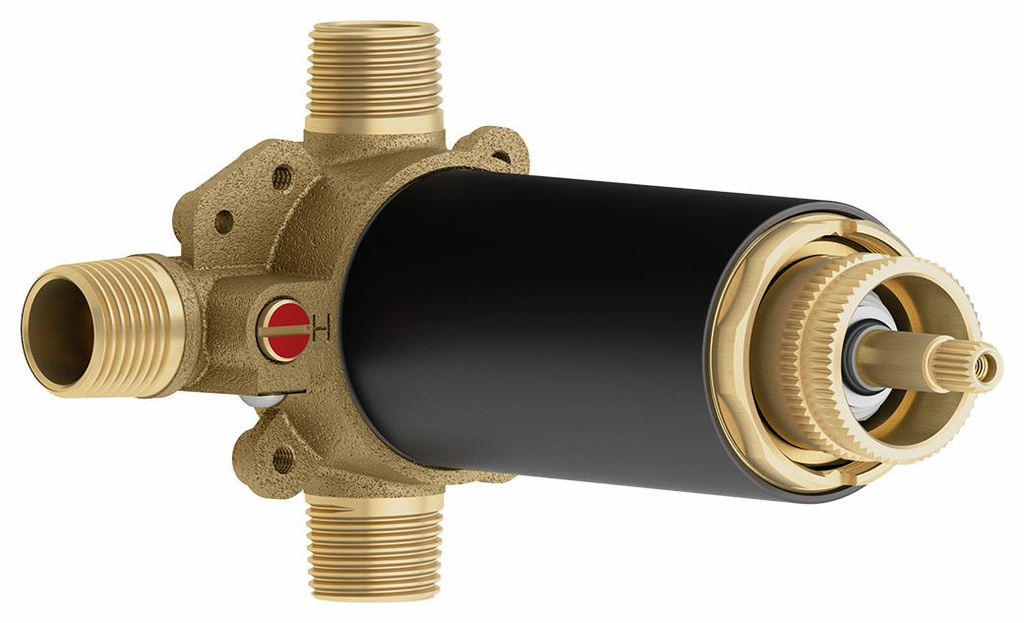 2-Way Thermostatic Coaxial Rough-In Valve with Diverter