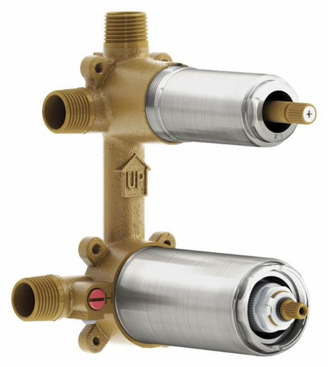 3-Way Aquatonik 1/2" Thermostatic Valve with Diverter