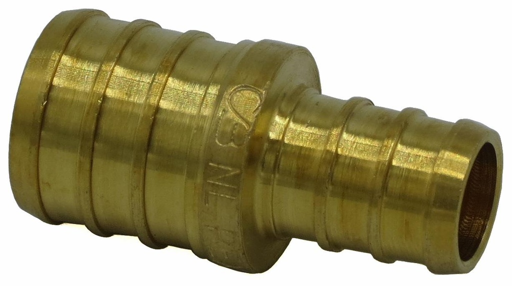 1" x 3/4" Brass Pex Coupling NL