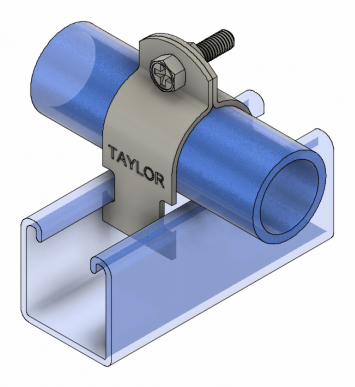 1-1/2 IP ZINC STRUT PIPE CLAMP 910R