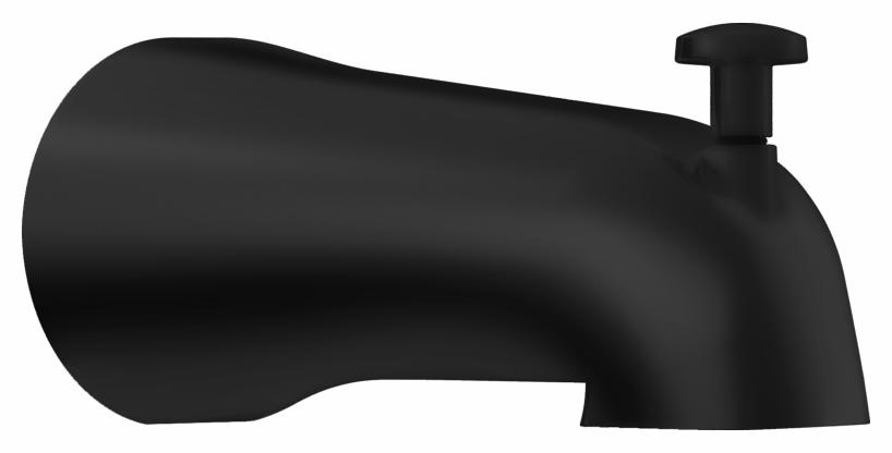 Square Slip Fit Tub Spout with Diverter