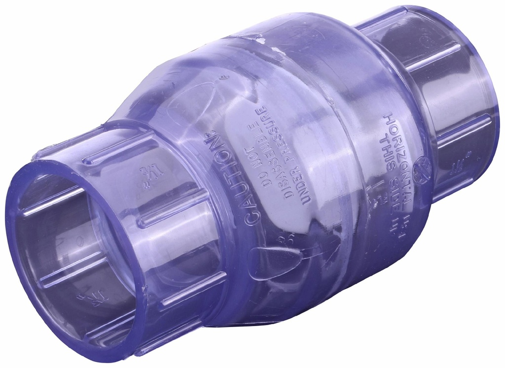 1 1/2 PVC CLEAR IPS SWG CKVL