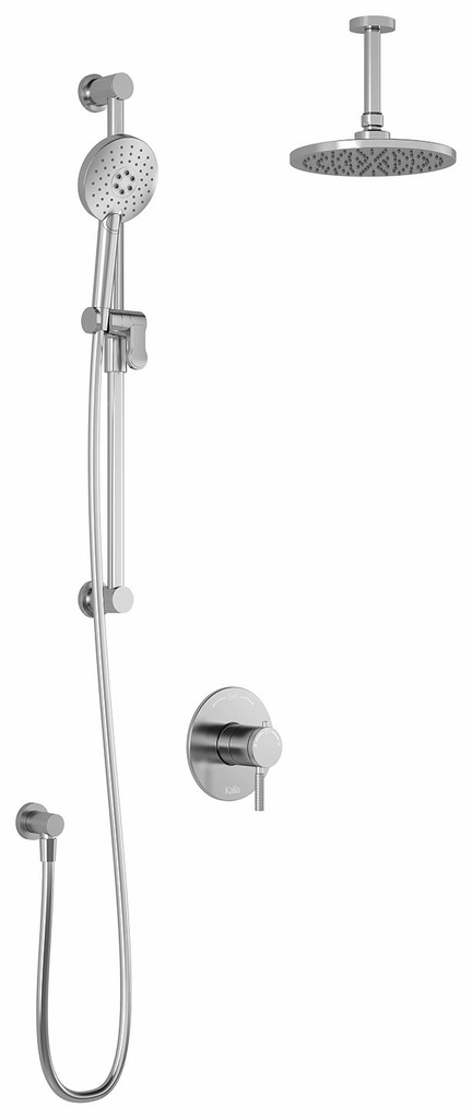 Preciso TCD1 Thermostatic Coaxial Shower System with Vertical Ceiling Arm (less valve)