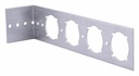 Galvanized Stub 90 Deg Bracket With 2 Keyed Holes
