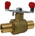 1/2 PEX LF BRASS WING BALL VALVE