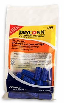 DryConn Blue/Blue Waterproof Connectors - Outdoor/Irrigation
