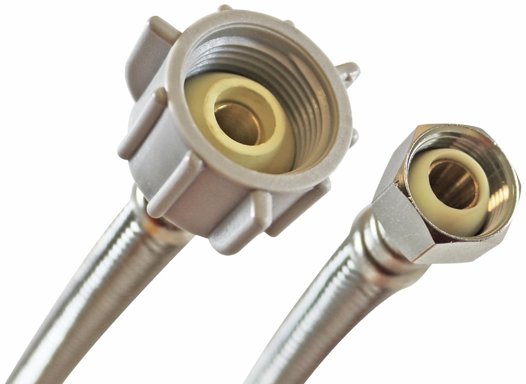 12" Flexible Toilet Connector Line 1/2" Comp x 7/8" Ballcock