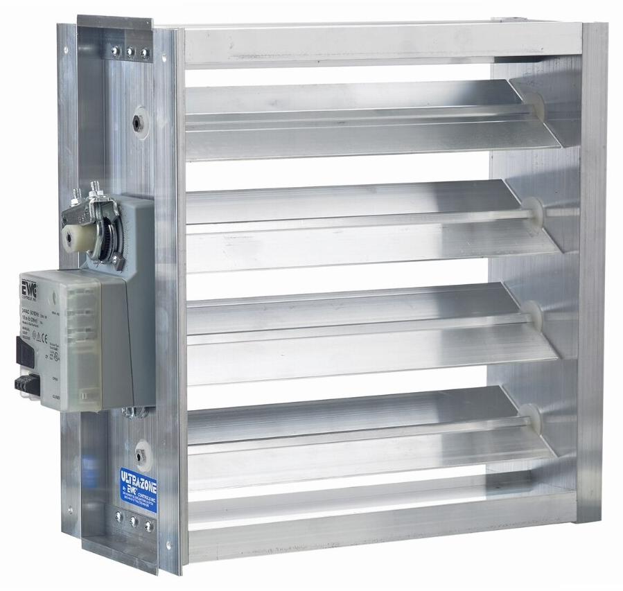 Damper - 3 Wire Rectangular Power Open Power Closed - 10 in. x 12 in.