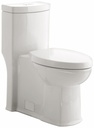 Boulevated 1-Piece Dual Flush 1.6 & 1.28 GPF Right Height Elongated Toilet with Seat