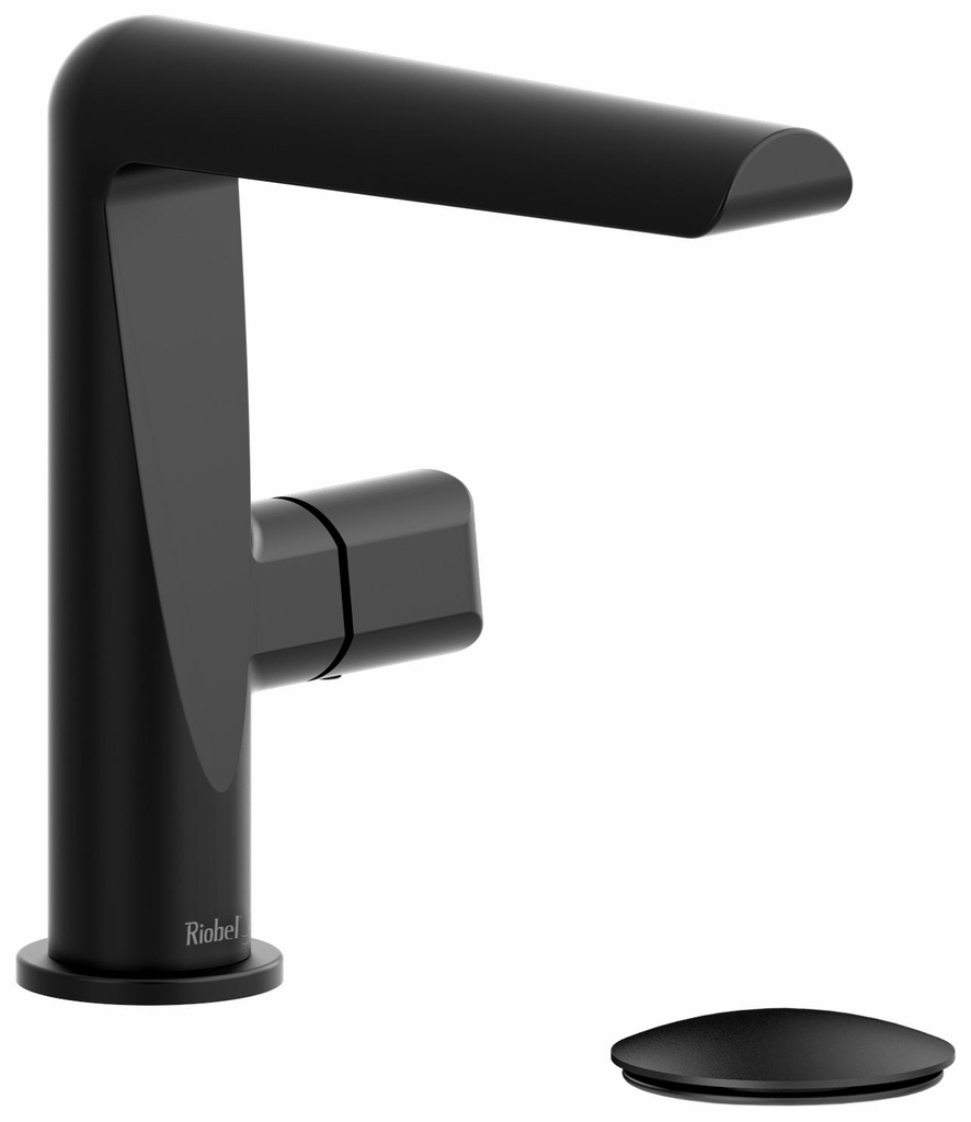Parabola Single Hole Bathroom Faucet with Knob Handle 1.2 GPM