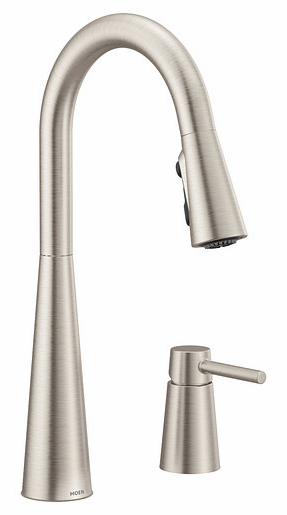 Sleek Kitchen Faucet with Pulldown Spray