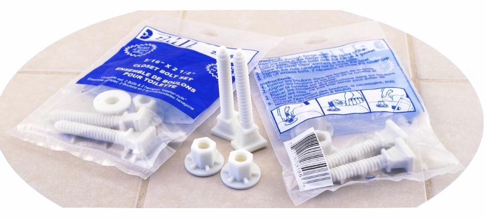 5/16"x2 1/2" NYLON BOLT SET (2)