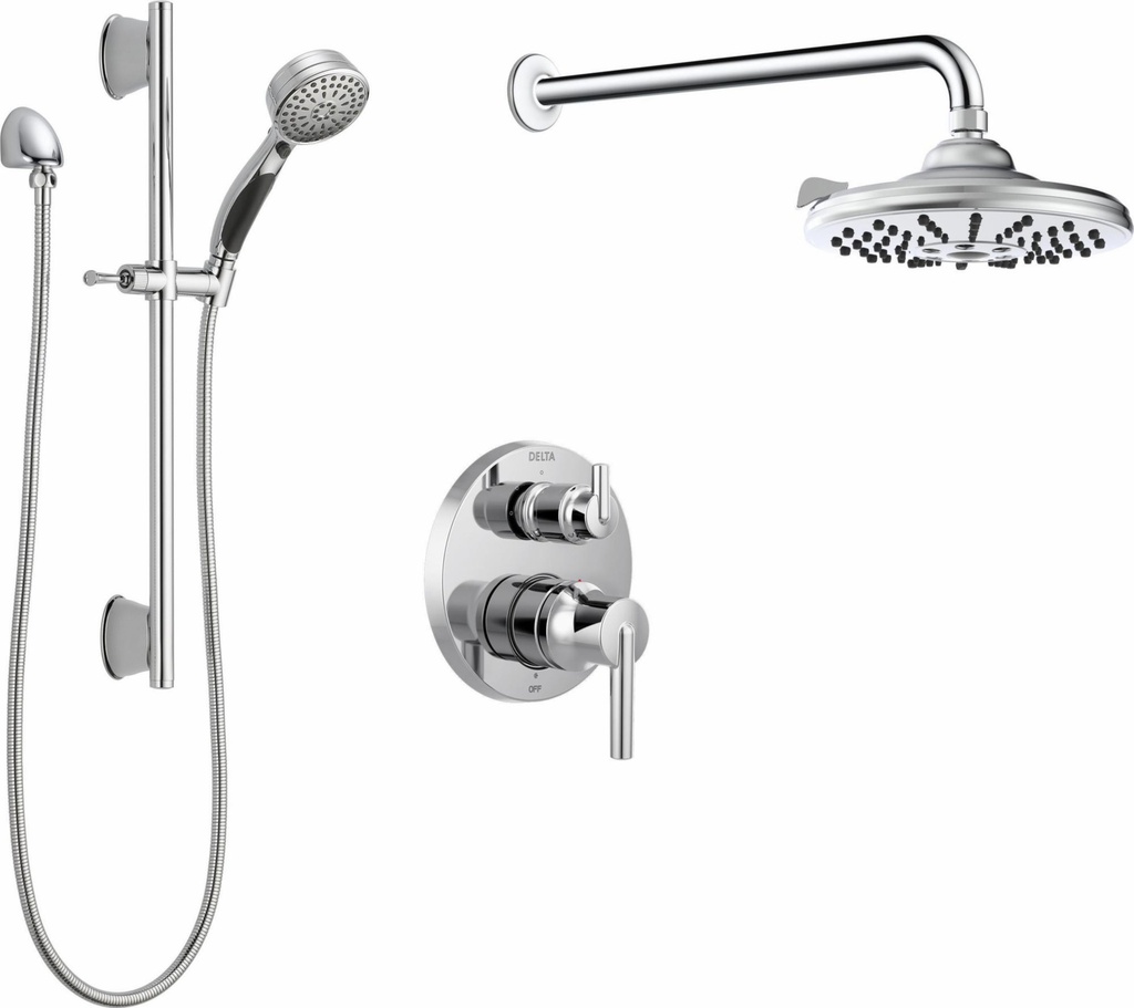 Monitor 14 Series Round Shower Kit with Stops