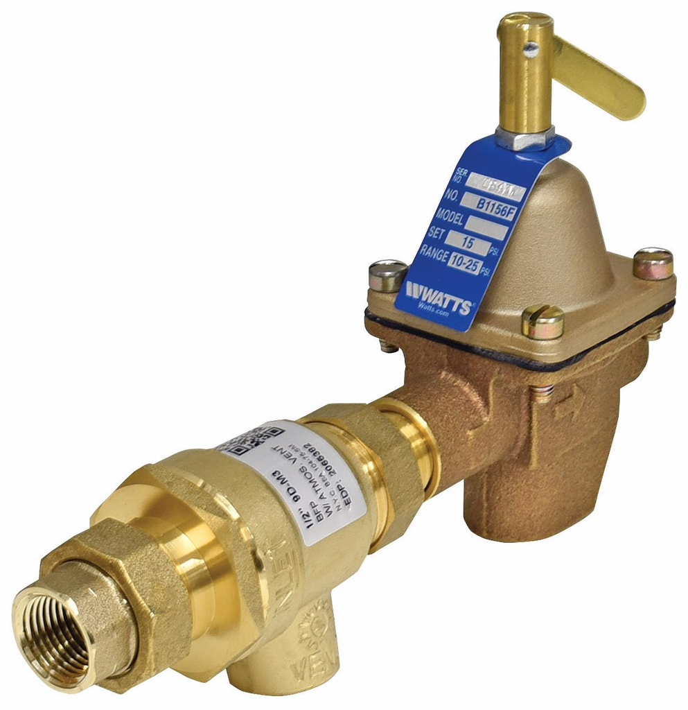 1/2 B911T M3REGULATOR/BACKFLOW