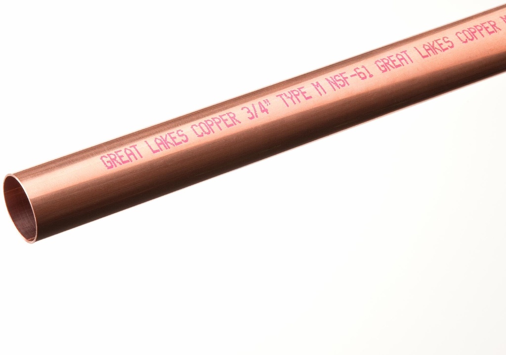 2-1/2 X 12 LENGTH TYPE M HARD COPPER TUBING
