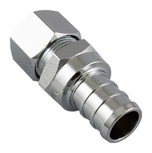 1/2"PEX X 3/8" COMP. " ADPT.STRA  CP BK