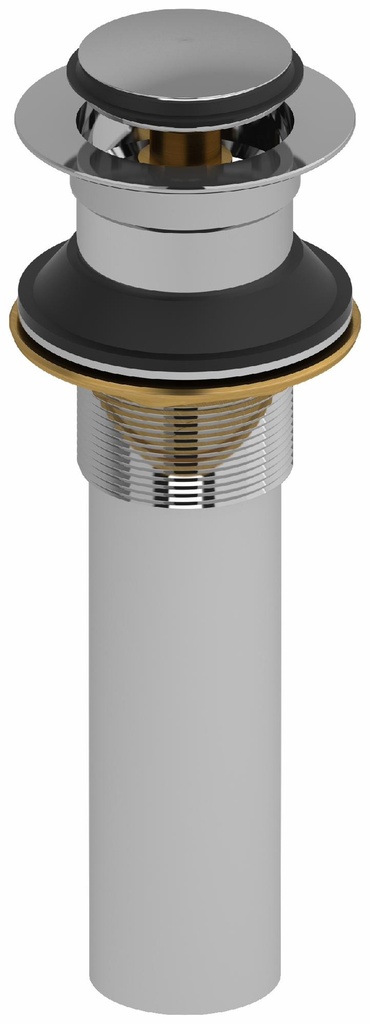 Push Drain for Bathroom Sink without Overflow