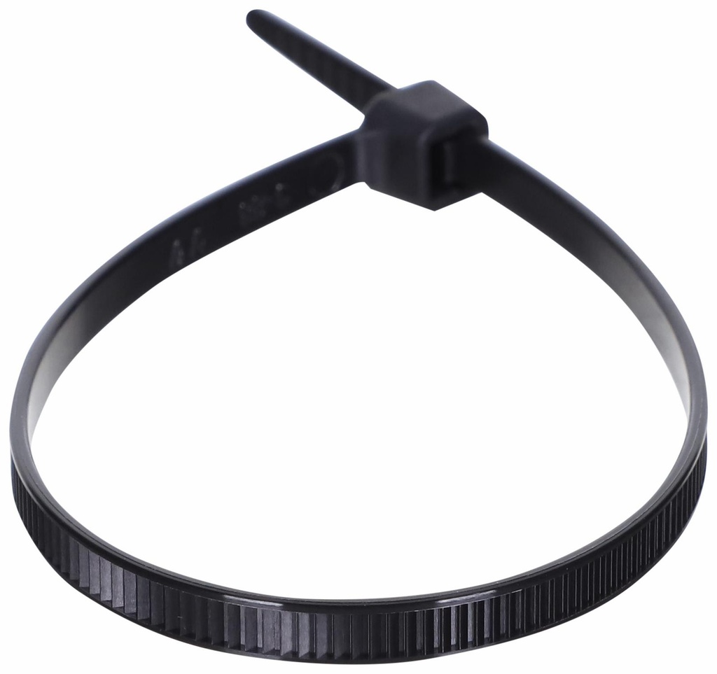 7.5" CABLE TIE BLACK 100/PK