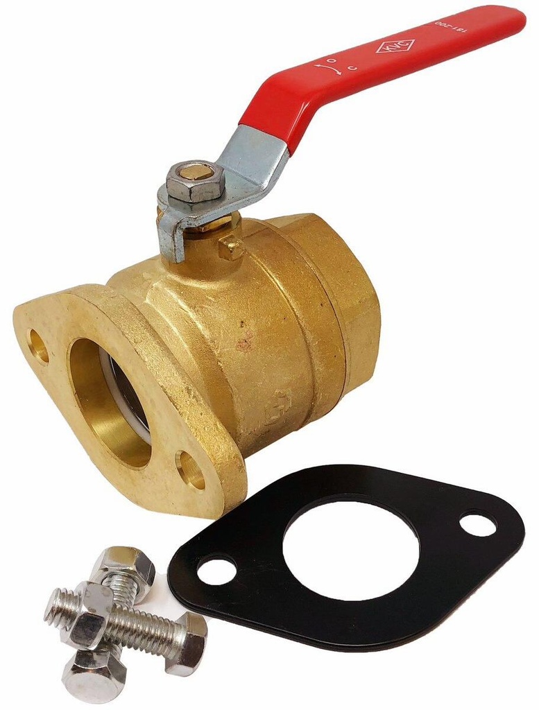 1-1/2 BRS FLGXNPT BALL VALVE 600WOG