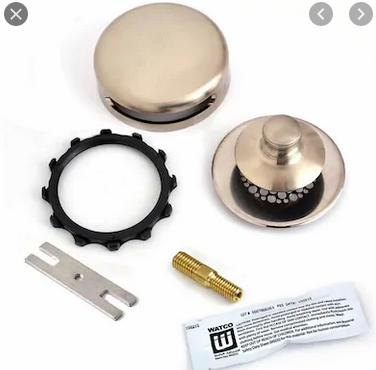 Universal NuFit Innovator Push Pull Waste & Overflow Trim Kit w/Grid Strainer