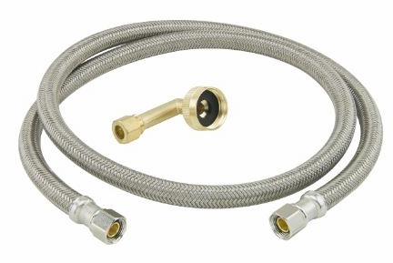60" Flexible Dishwasher Connector 3/8" Comp with 3/4" FHT Elbow