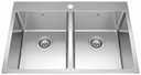 Brookmore 30-7/8" 1-Hole 2 Bowl Drop-In Kitchen Sink